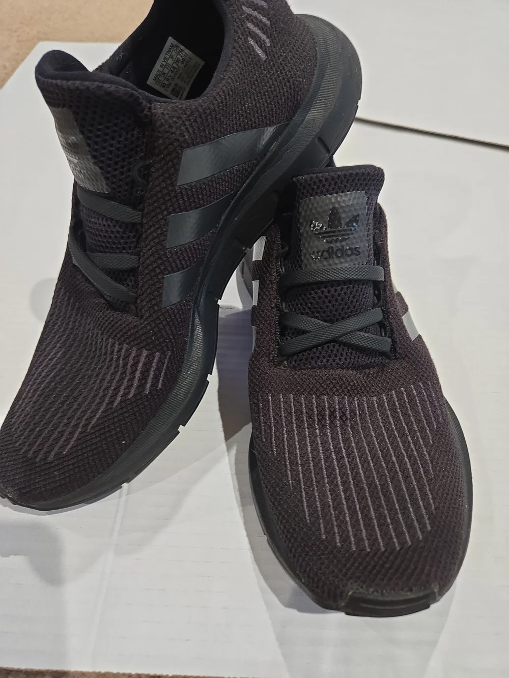 Mens adidas Swift Run Athletic Lifestyle Running Shoes Sneakers Black